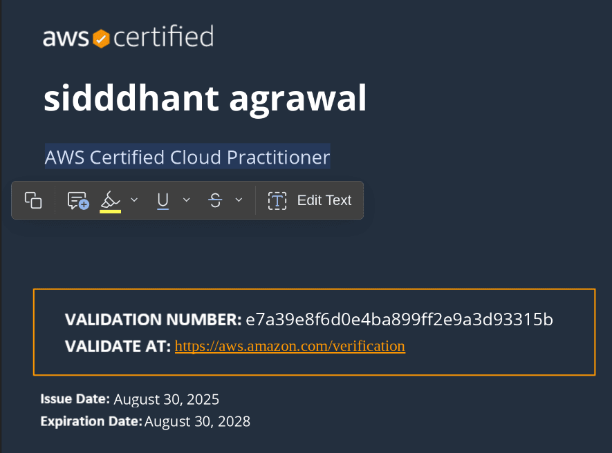 Aws Certified Cloud Practitioner